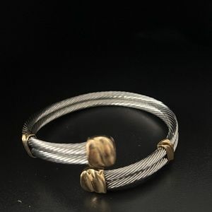 Vintage Gold/Silver Color Bangle Bracelet